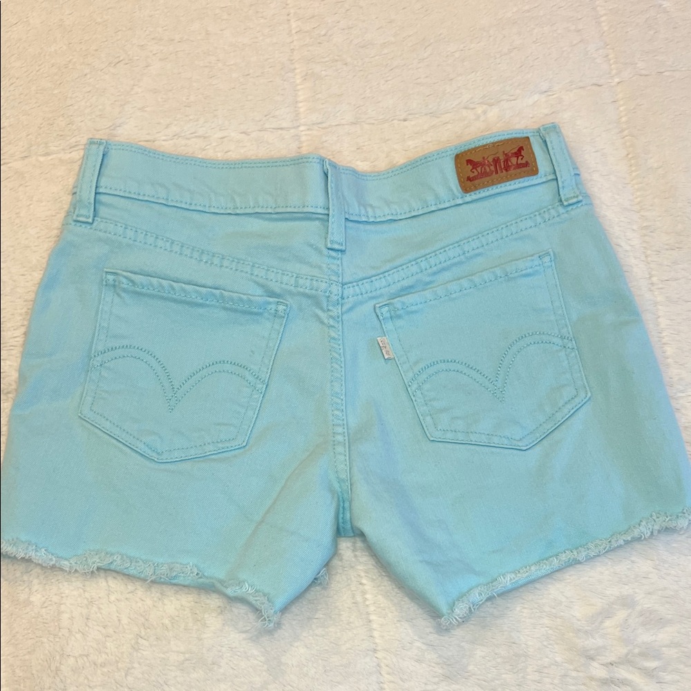 🩵 Levi's Jean Shorts in Size 26 Tiffany Blue